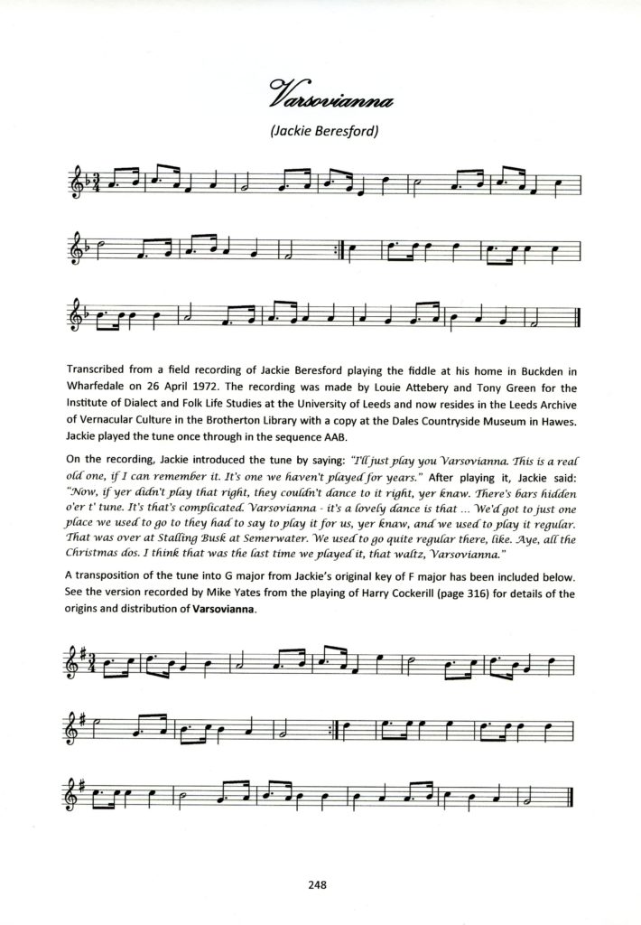 Sample page from Dales Tunes